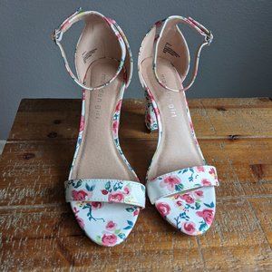 Madden Girl Beella sandal/heel (floral, white)